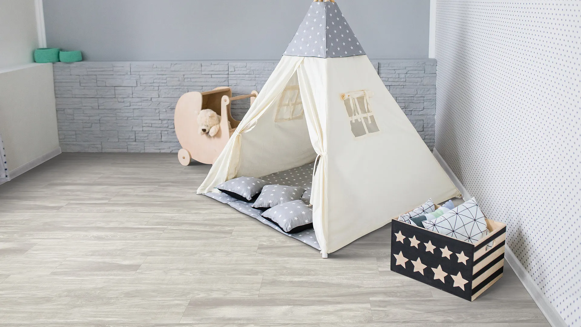 Luxury Vinyl Flooring in Kids Room